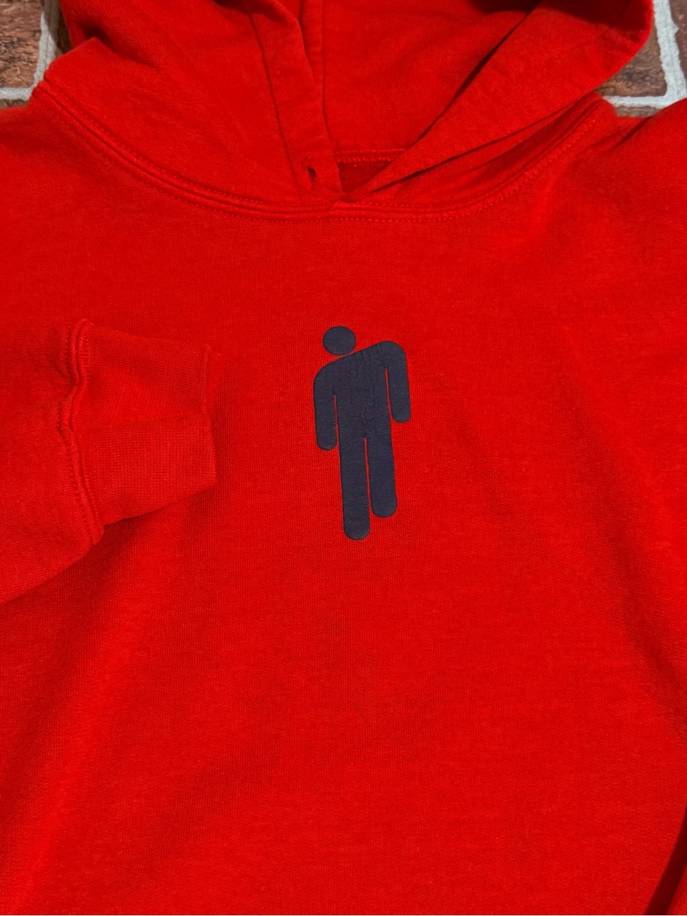 Billie Eilish Unisex Red Blohsh Hoodie - Picture 4 of 7
